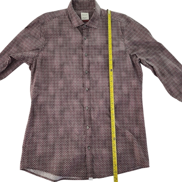 HAUPT Patterned Button-Down Shirt 16 1/2 (large) - Picture 10 of 12